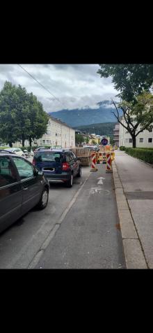 Baustellenumleitung Radweg nicht gelöst