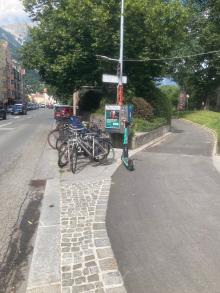 Fahrradabstellplatz gegenüber Metropolkino