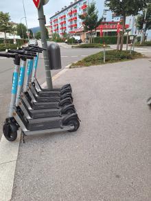 E-Scooter falsch abgestellt! 