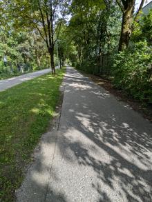 kleine Stolperfalle am Radweg