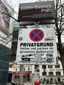 Schild nicht mehr lesbar - Vandalismus 