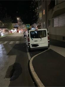 Einsicht in Schutzweg durch Parkplatz nicht möglich