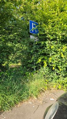 Schild nicht erkennbar bzw. unvollständig 